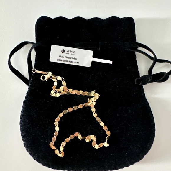 Lana 14k large nude chain choker necklace NWT